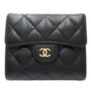 Chanel Vintage Pre-owned Laeder plnbcker Black, Unisex