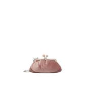 Max Mara Weekend Rosa Velvet Pasticcino Väska Pink, Dam