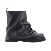 The Attico Mjukt Design Kalvskinn Ankelboots Black, Dam