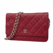 Chanel Vintage Pre-owned Laeder plnbcker Red, Dam