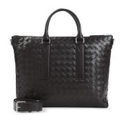 Bottega Veneta Silver Soft Briefväska Avenue Gray, Herr