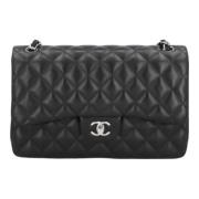 Chanel Vintage Pre-owned Laeder axelremsvskor Black, Dam