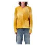 Sunflower Gul Stickad Kofta Aw24 Yellow, Herr