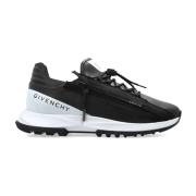 Givenchy Svarta sneakers med främre och sidoförslutning Black, Herr