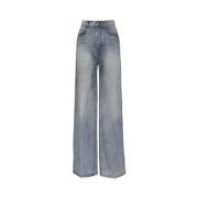 Zimmermann Briny Blue Wide Straight Jeans Blue, Dam