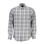 Gant Långärmad Button-Down Skjorta Grå Gray, Herr