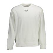 Calvin Klein Vit Herr Sweatshirt Långärmad Print White, Herr