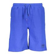 La Martina Sportiga Bermuda Shorts Blå Broderad Logotyp Blue, Herr