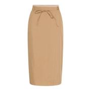 InWear Klassisk Kjol med Midjeband Beige, Dam