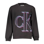 Calvin Klein Svart Herr Långärmad Sweatshirt Black, Herr