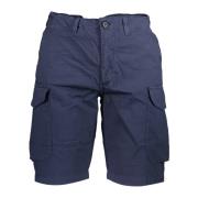 North Sails Blå Bermuda Shorts Regular Fit Bomull Blue, Herr