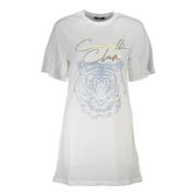 Cavalli Class Kortärmad Rund Hals T-shirt Vit White, Dam