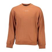 Calvin Klein Brun Långärmad Crewneck Sweatshirt Print Brown, Herr