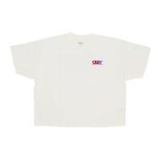 Obey Overlay Tee med Screen Printing White, Dam