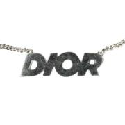 Dior Vintage Pre-owned Metall halsband Gray, Dam