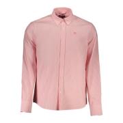 North Sails Randig skjorta med button-down krage Pink, Herr