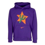 Nike NBA City Edition Club Hoodie Purple, Herr