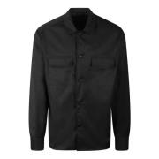 Low Brand Casual Overshirt med Framfickor Black, Herr