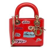 Dior Vintage Pre-owned Laeder dior-vskor Red, Dam