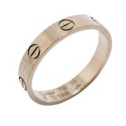 Cartier Vintage Pre-owned Vitt guld ringar Gray, Dam