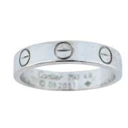 Cartier Vintage Pre-owned Vitt guld ringar Gray, Dam