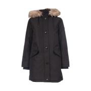 Ralph Lauren Parkas MED Huva Black, Dam