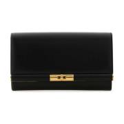 Dolce & Gabbana Marlene Svart Läderhandväska Black, Dam