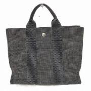 Hermès Vintage Pre-owned Canvas handvskor Gray, Dam