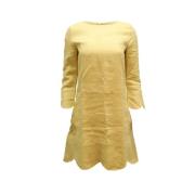 Chloé Pre-owned Pre-owned Linne klnningar Yellow, Dam