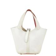 Hermès Vintage Pre-owned Canvas handvskor White, Dam