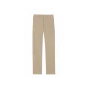 Saint Laurent Högmidjade chino-byxor med rak passform Beige, Herr