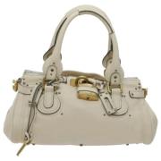 Chloé Pre-owned Pre-owned Laeder handvskor White, Dam