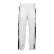 Moncler Logo Joggingbyxor med elastisk midja White, Dam