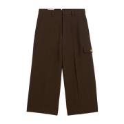 Ami Paris Mörk Kaffe Militär Bermuda Shorts Brown, Dam