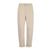 Brunello Cucinelli Klassiska Denim Femficksbyxor White, Herr