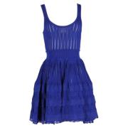 Alaïa Pre-owned Pre-owned Viskos klnningar Blue, Dam