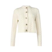 Max Mara Stilren Cardigan för Kvinnor Beige, Dam