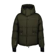 Moncler Quiltad huva jacka med elastisk kant Green, Herr