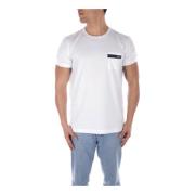 Fay Vita T-shirts och Polos med Frontlogo White, Herr