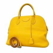 Hermès Vintage Pre-owned Laeder handvskor Yellow, Dam