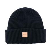 A.p.c. Michelle Logo Patch Beanie Blue, Herr