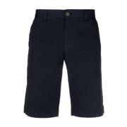 Sunspel Marinblå Klassiska Chino Shorts Blue, Herr