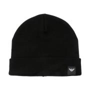 Emporio Armani Svart Ullhatt Black, Herr