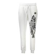 Cavalli Class Sportiga vita dambyxor med tryck White, Dam