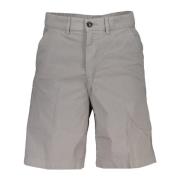 North Sails Grå Bermuda Shorts med knapp och dragkedja Gray, Herr