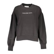 Calvin Klein Svart Dam Långärmad Sweatshirt Black, Dam