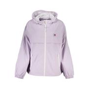 Tommy Hilfiger Lila Nylon Huva Sportjacka Purple, Dam