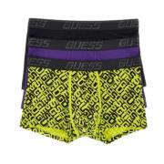 Guess Multifärgad Bomull Stretch Boxers Pack Multicolor, Herr