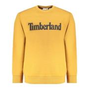 Timberland Brun Långärmad Tröja med Tryck Brown, Herr