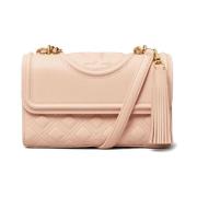 Tory Burch Vadderad axelväska i rosa Pink, Dam